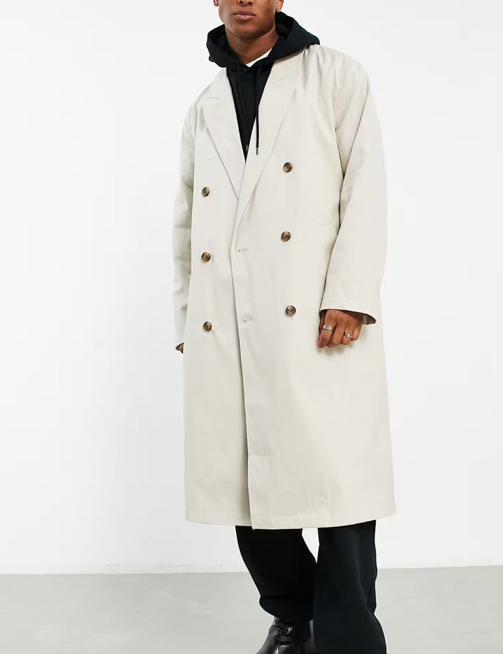 Trenchkabát ASOS, krém