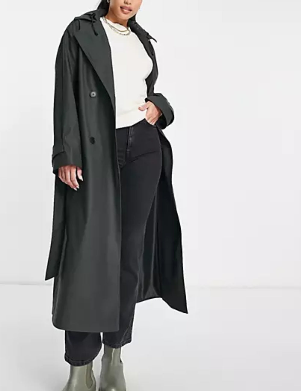 ASOS ballonkabát, khakizöld