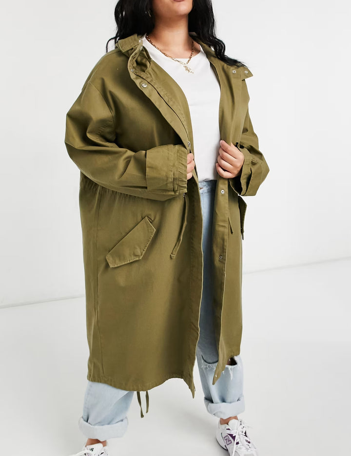 ASOS ballonkabát, khakizöld