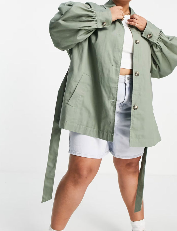 ASOS rövid ballonkabát, zöld