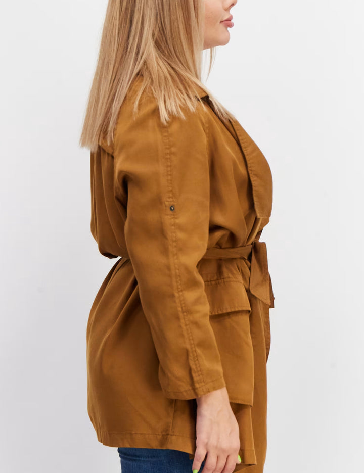 Rövid Vero Moda ballonkabát, barna