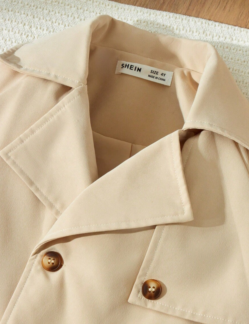 Trench Shein, bej