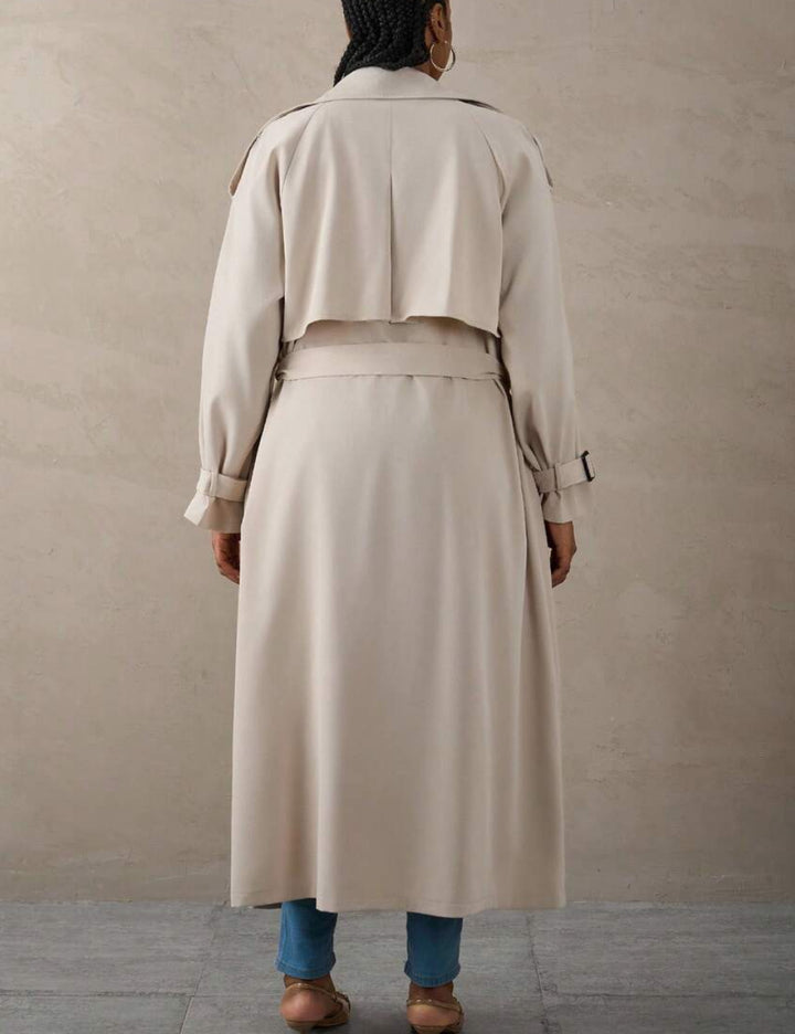 Trench Shein Curve+, bej