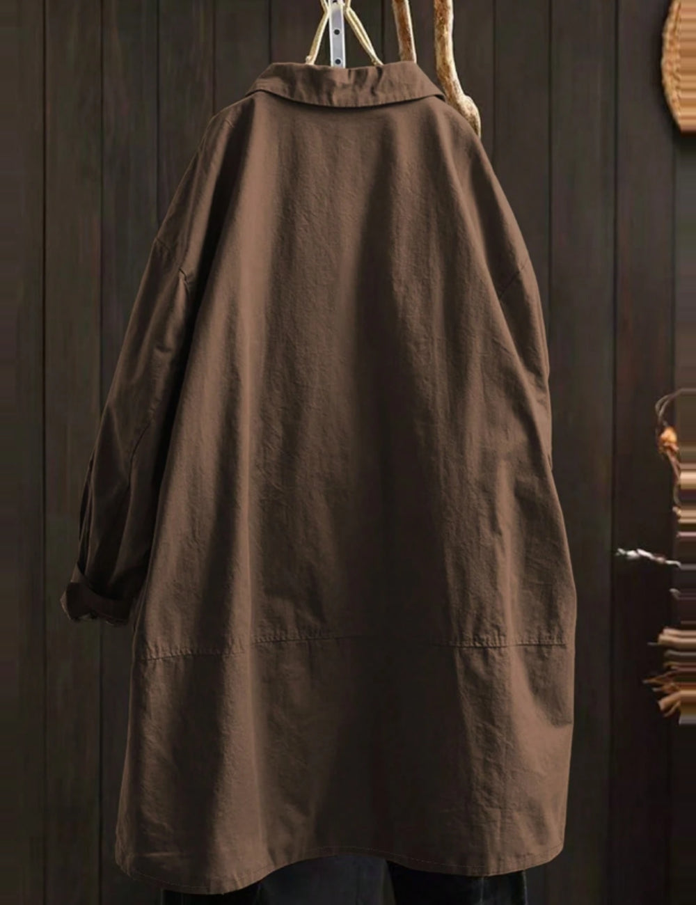 Trench Shein Curve+, barna