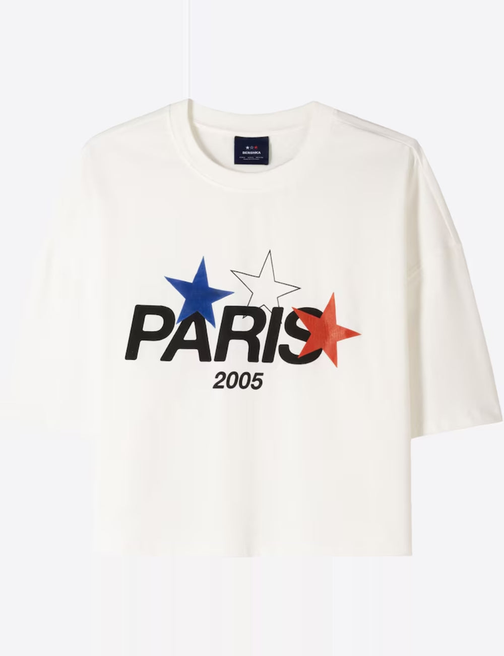 Bershka póló, fehér