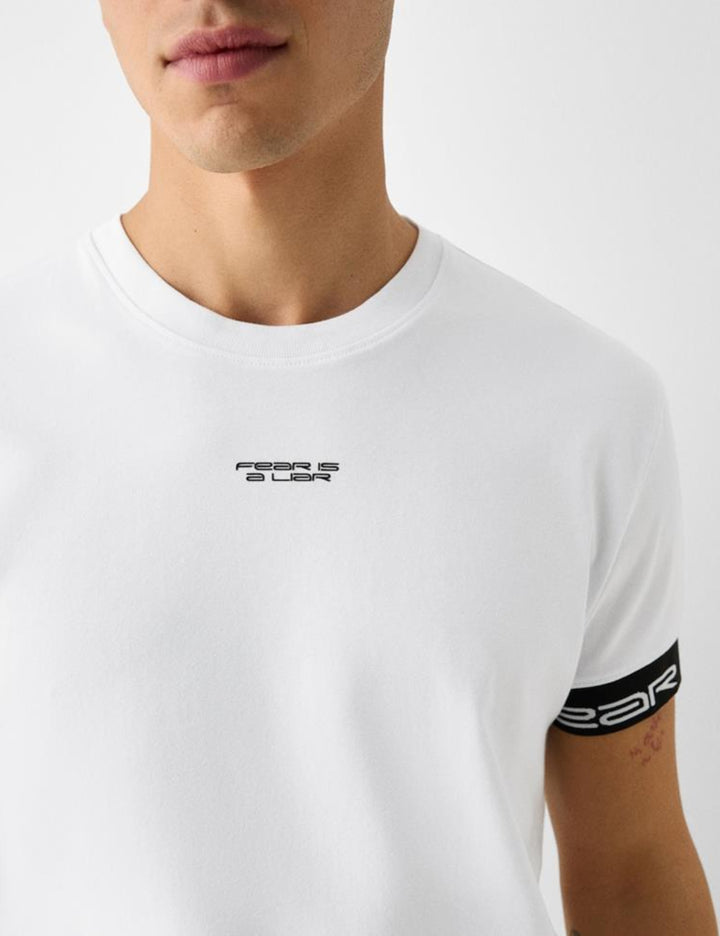 Bershka póló, fehér