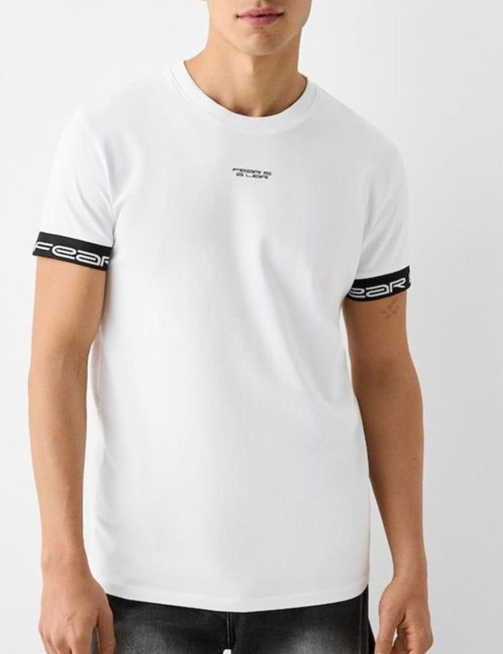 Bershka póló, fehér