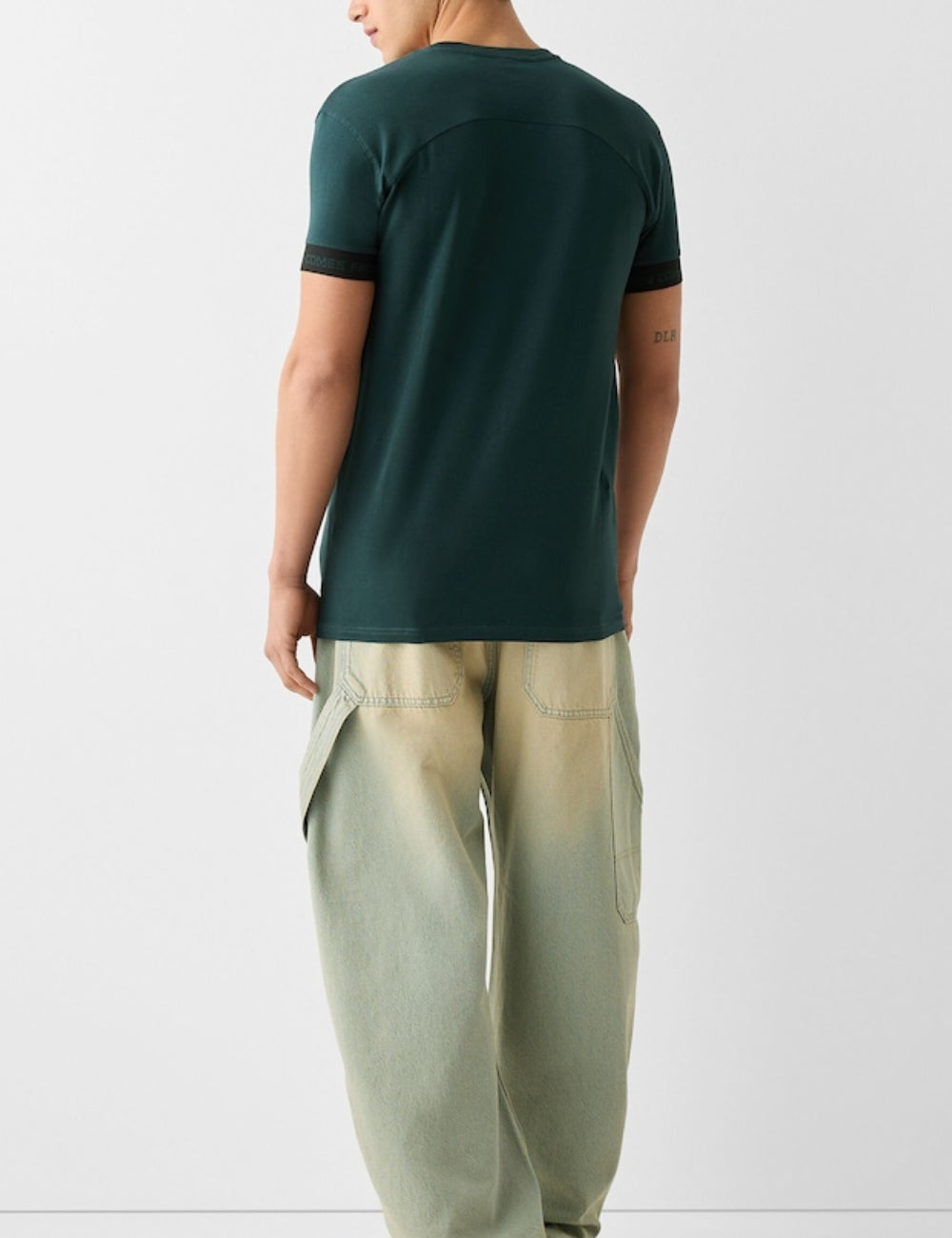 Tricou Bershka, verde