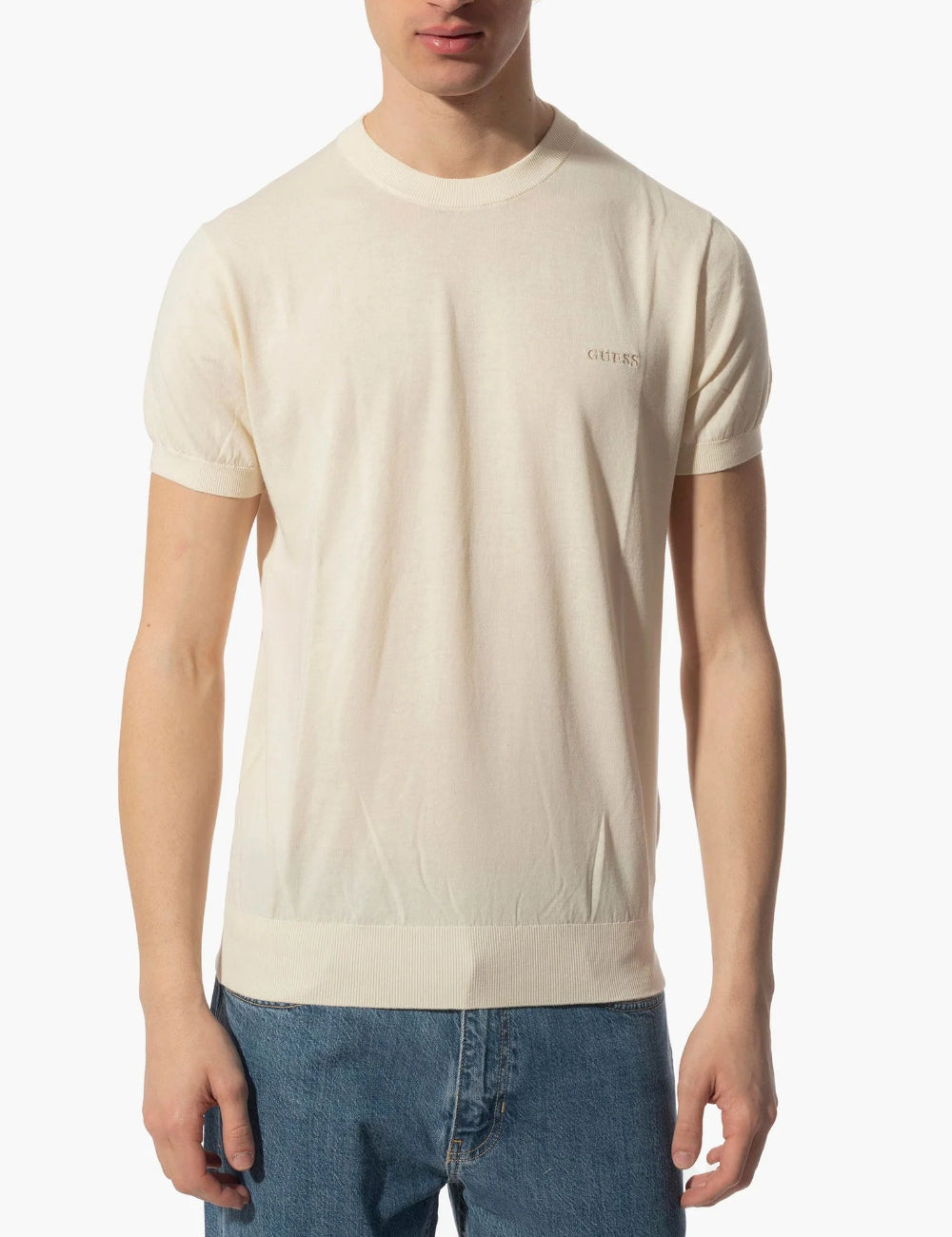 Tricou Guess, crem