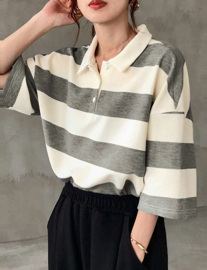 SHEIN barna galléros póló