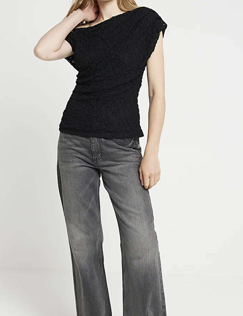 River Island fekete póló
