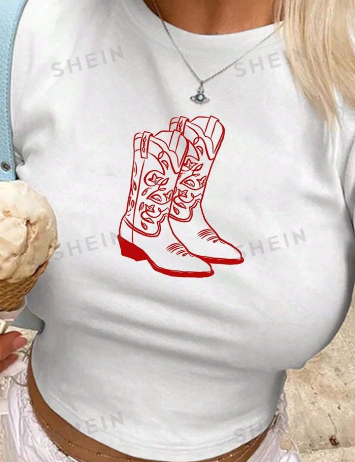 Shein póló, fehér
