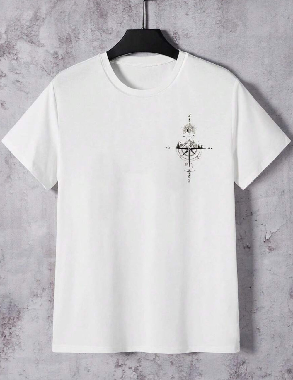 Tricou Shein MANFINITY, alb