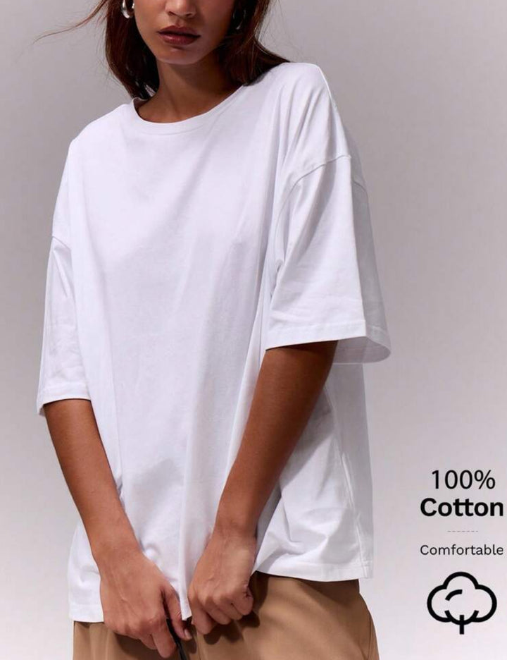 Shein MUSERA póló, fehér