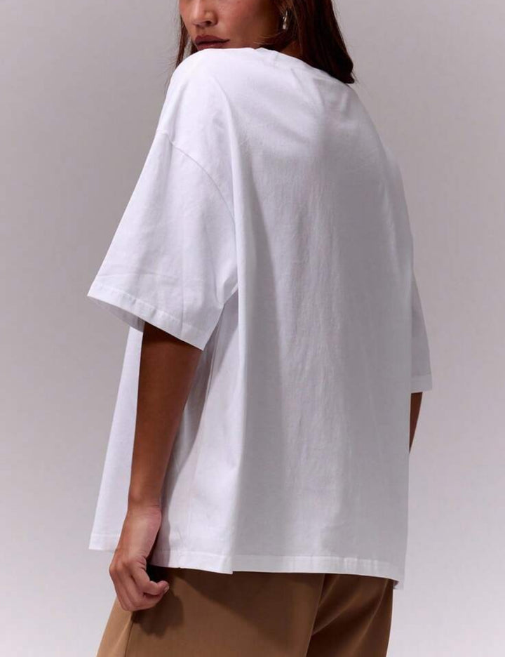 Shein MUSERA póló, fehér