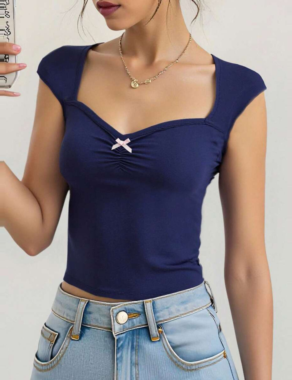 Tricou Shein, albastru
