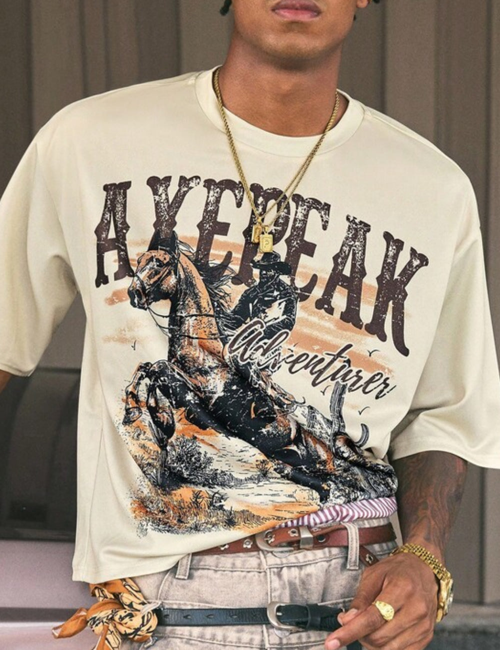 Tricou Shein, crem