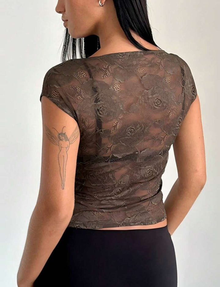 Shein barna póló