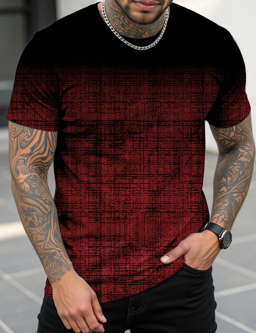 Shein MANFINITY póló, vegyes színek