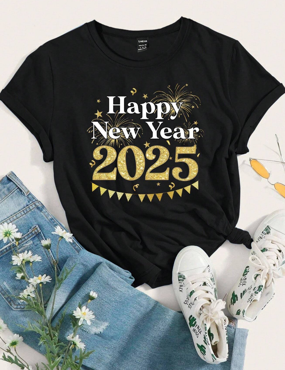 Shein fekete póló