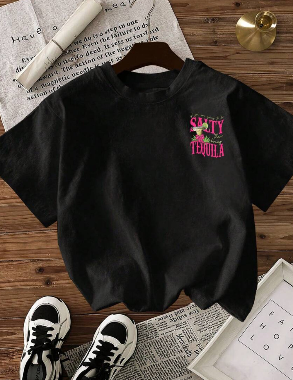 Shein póló, fekete