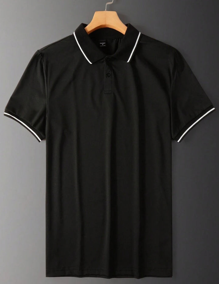 Shein MANFINITY póló, fekete