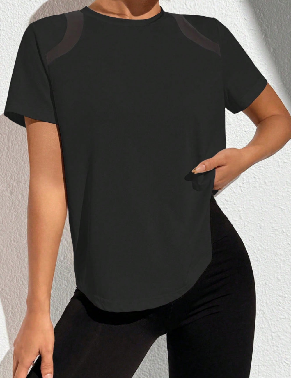 Shein felső, fekete