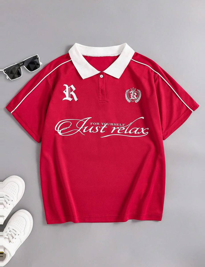 Shein, piros póló