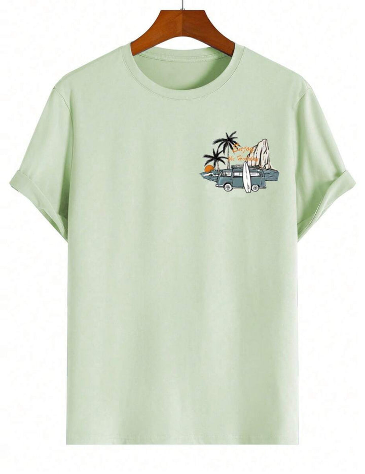 Tricou Shein MANFINITY, verde