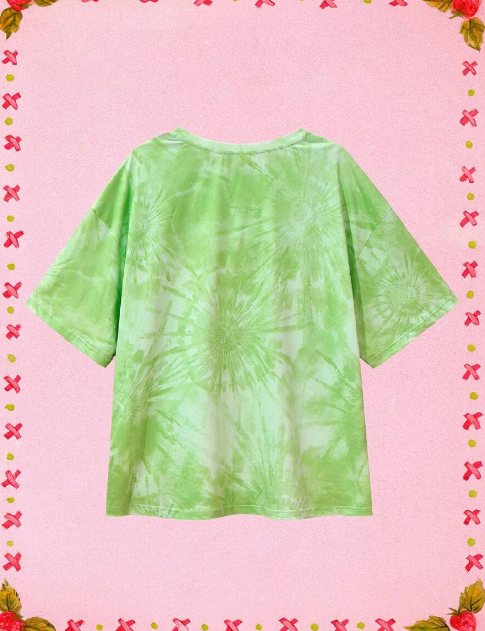 Shein Curve+ póló, zöld