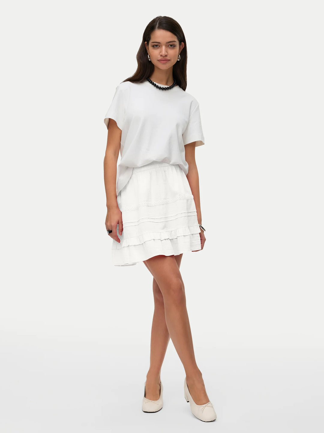 Miniszoknya VERO MODA, fehér