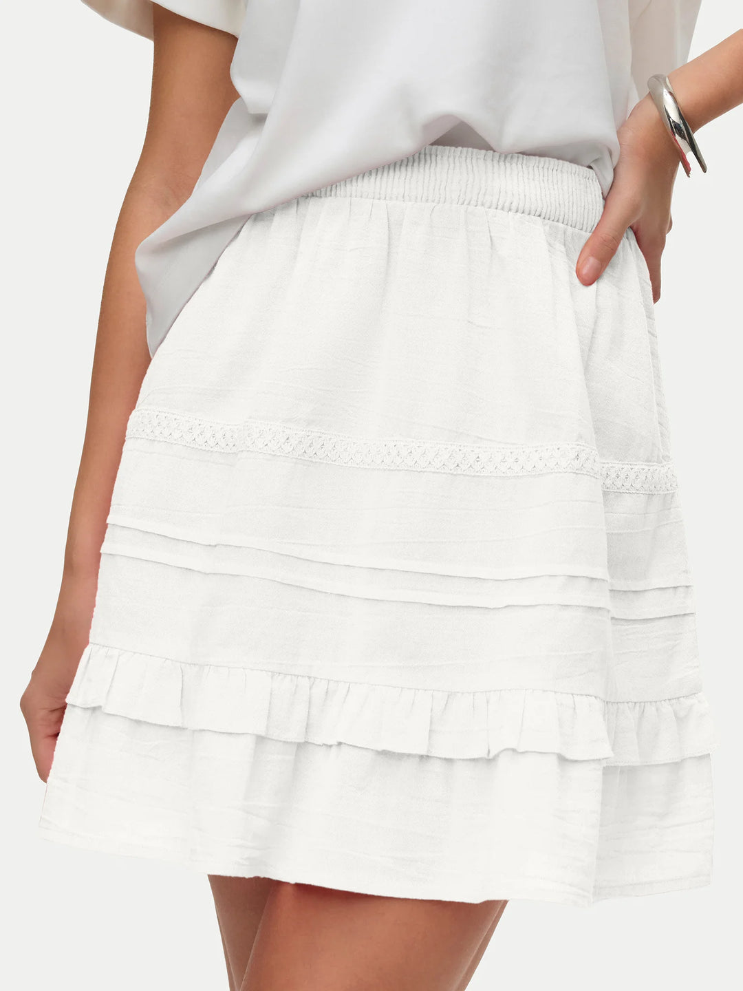 Miniszoknya VERO MODA, fehér