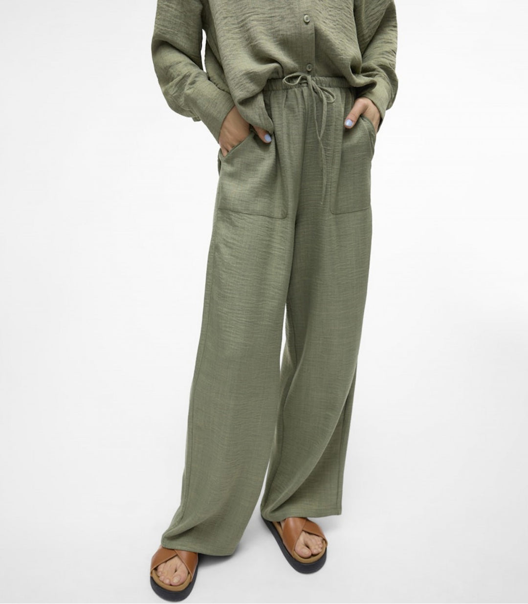 Pantaloni VERO MODA, verde