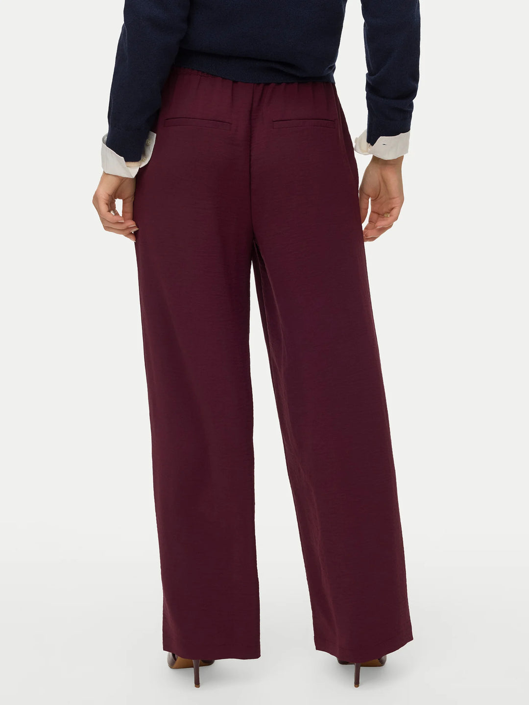 VERO MODA nadrág, bordó