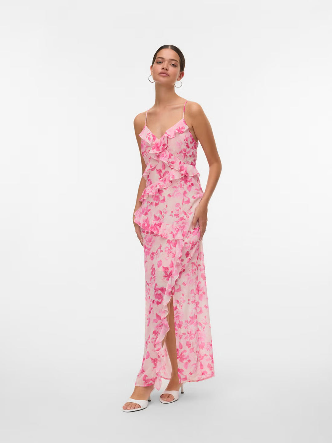 VERO MODA maxi ruha, rózsaszín