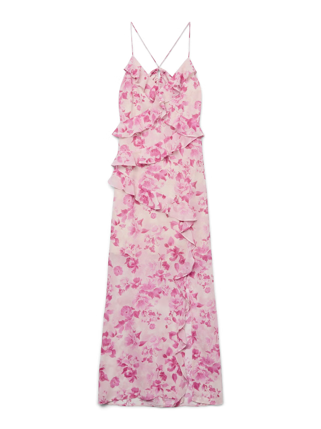 VERO MODA maxi ruha, rózsaszín