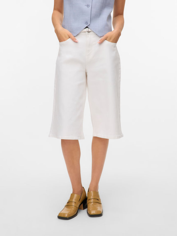 VERO MODA farmer rövidnadrág, fehér