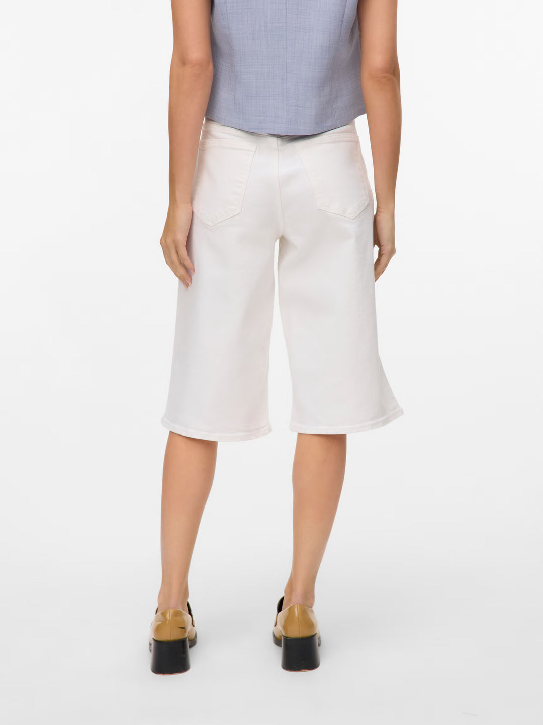 VERO MODA farmer rövidnadrág, fehér