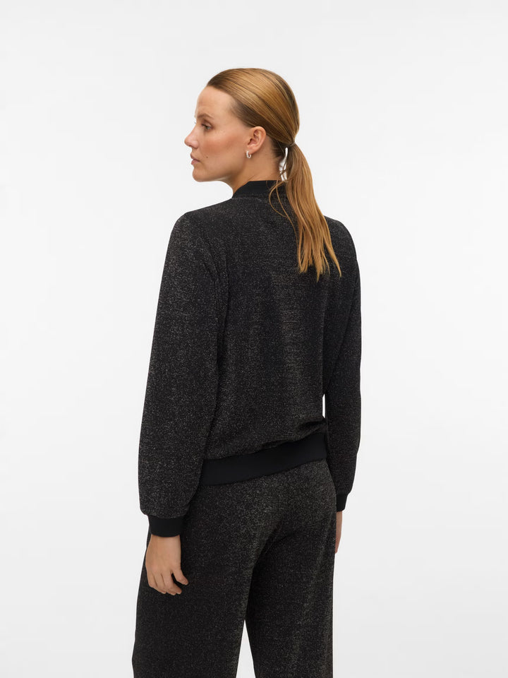 Vero Moda cipzáras blúz, fekete
