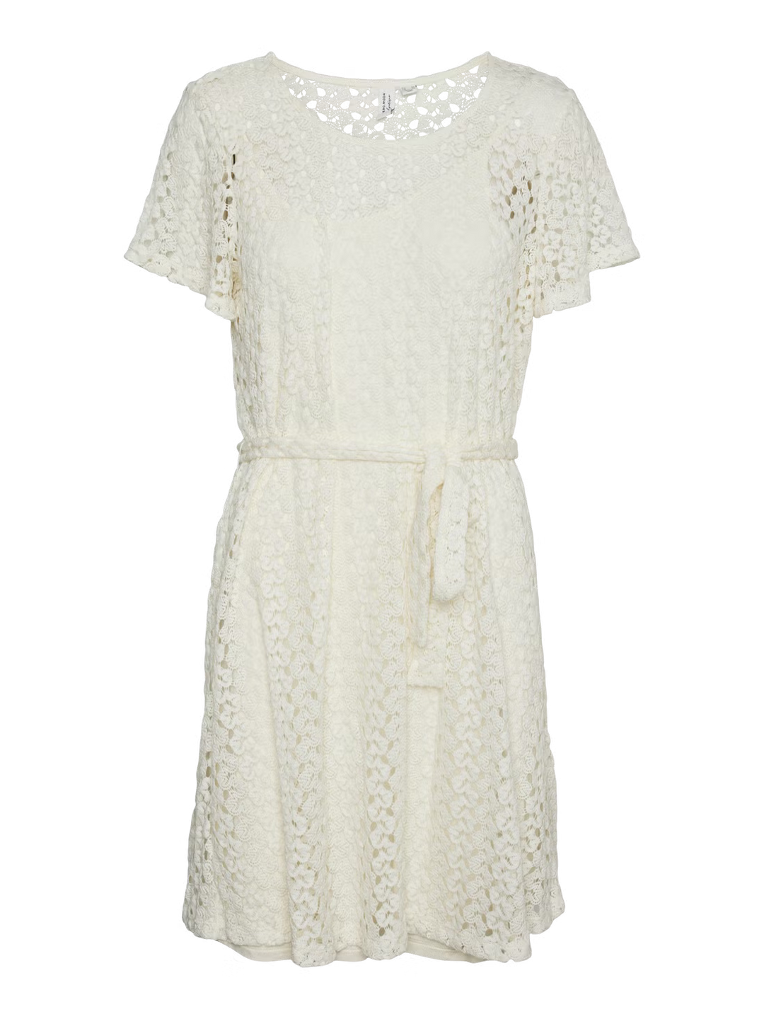 VERO MODA krém mini ruha