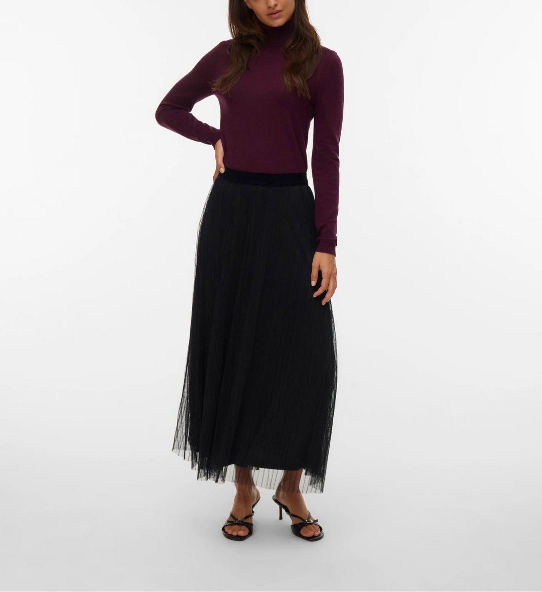 Fustă maxi VERO MODA, negru