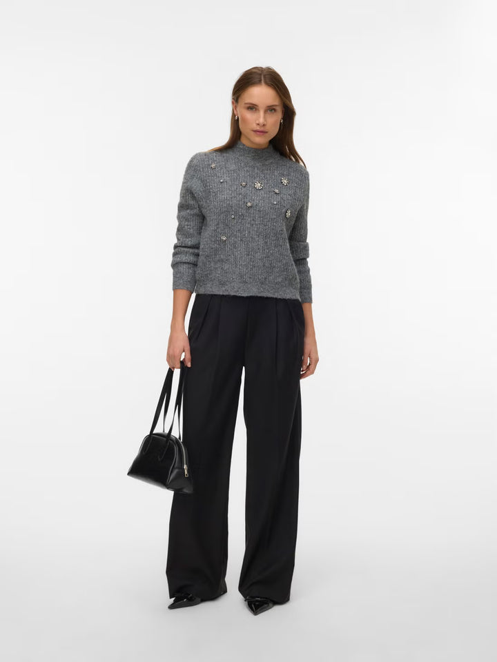 Pulóver VERO MODA, szürke