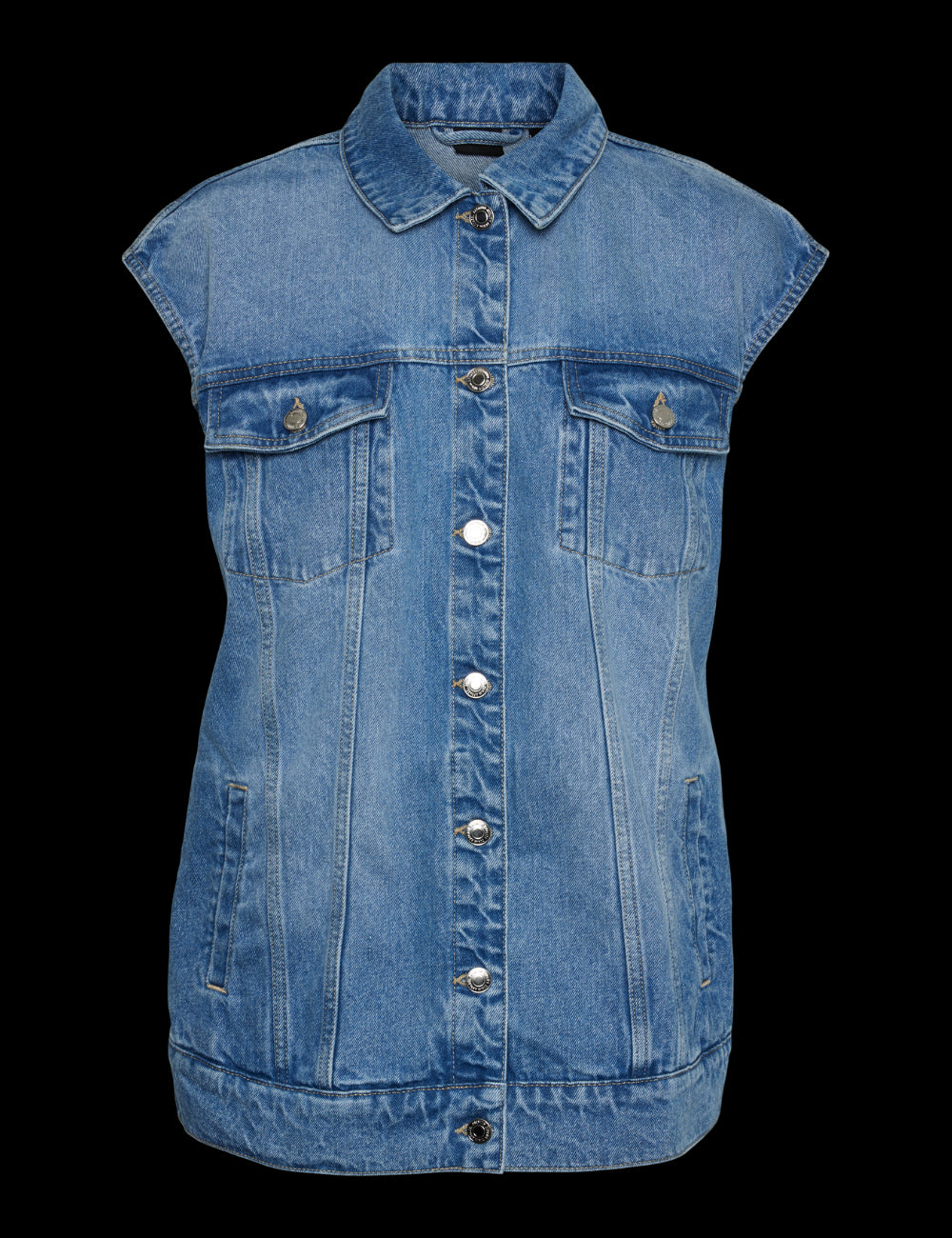 Vestă de blugi Vero Moda, albastru