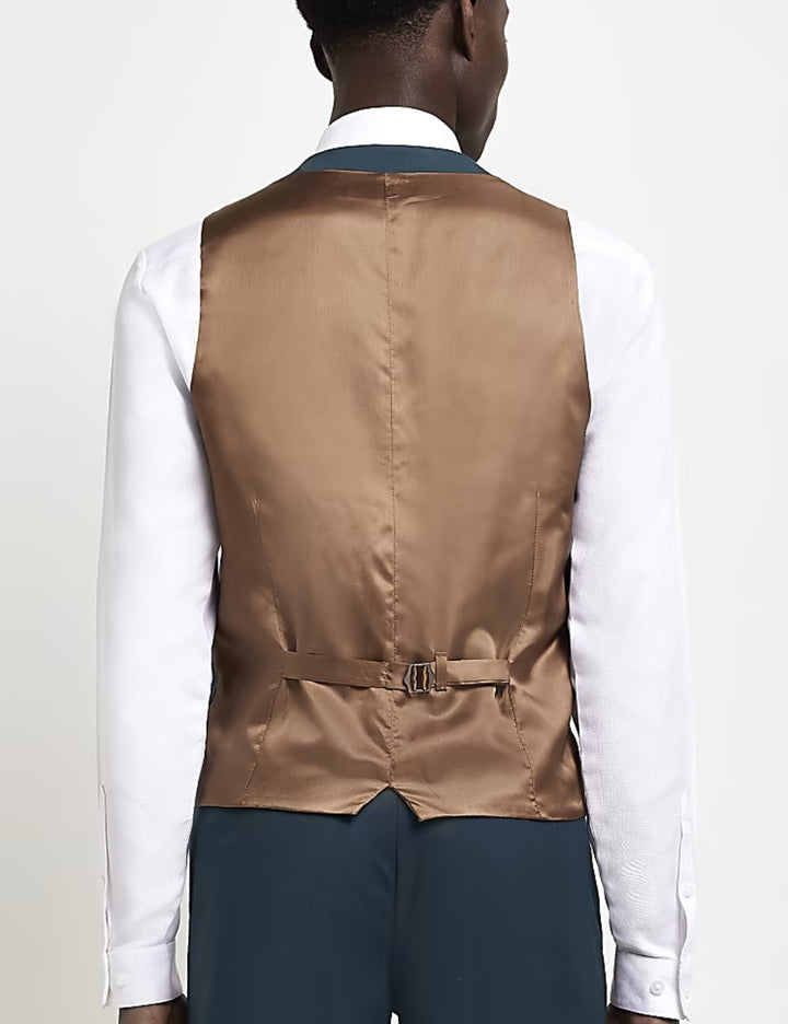 River Island zöld öltöny mellény