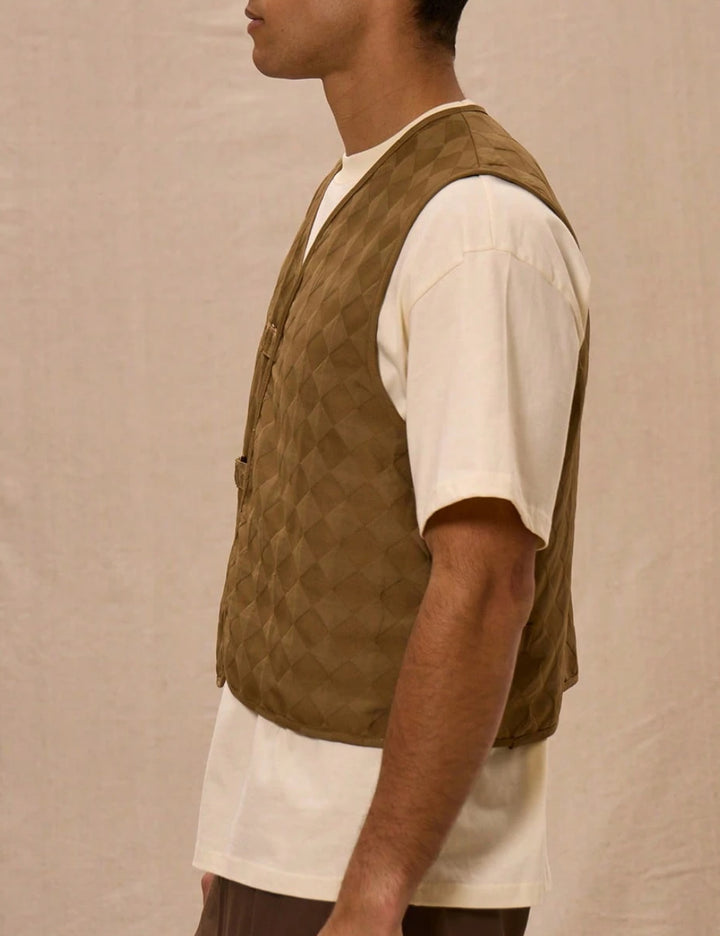 MUSERO by Shein mellény, barna
