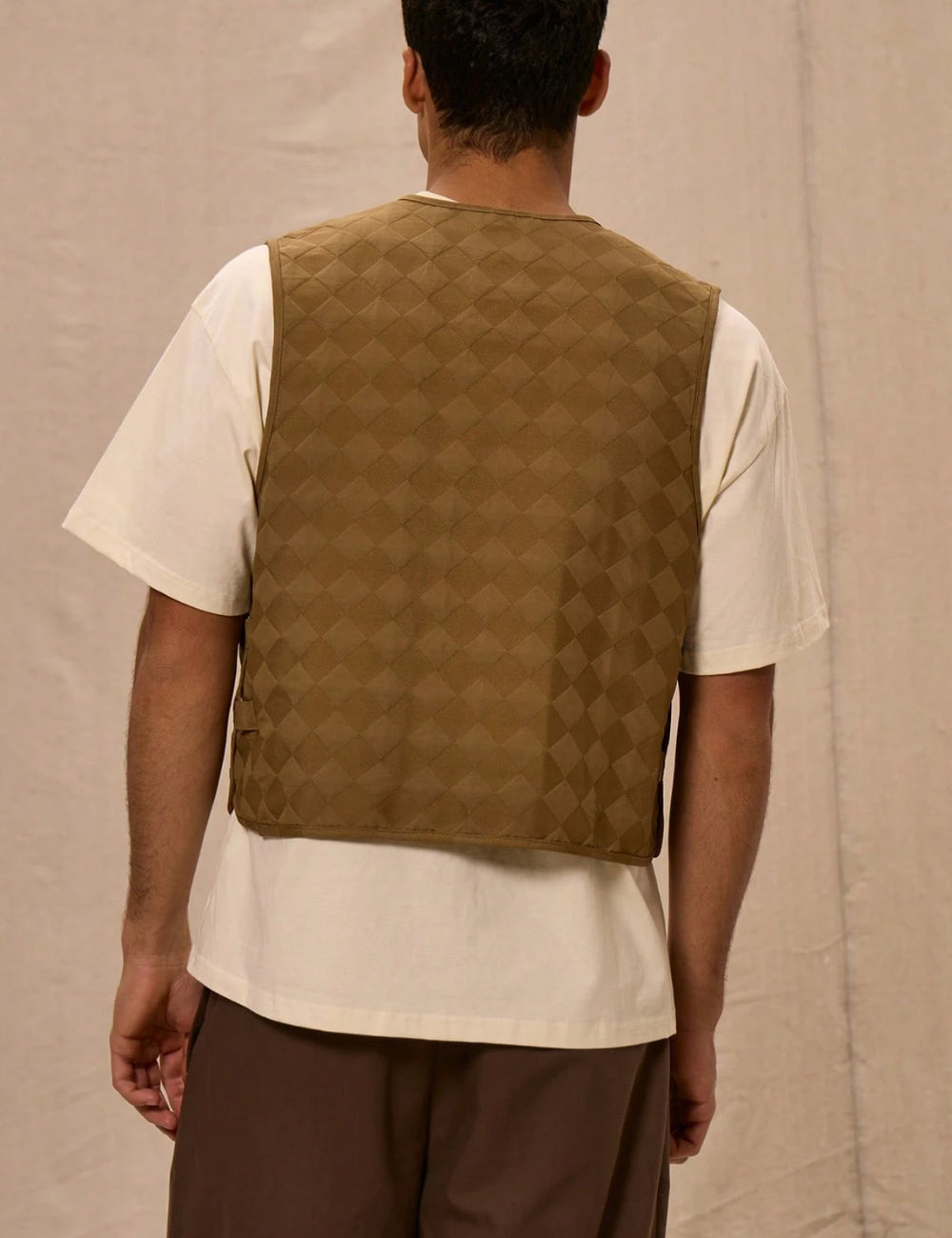 MUSERO by Shein mellény, barna