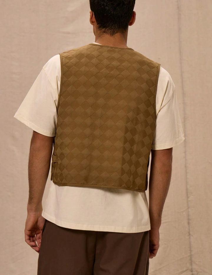 MUSERO by Shein mellény, barna