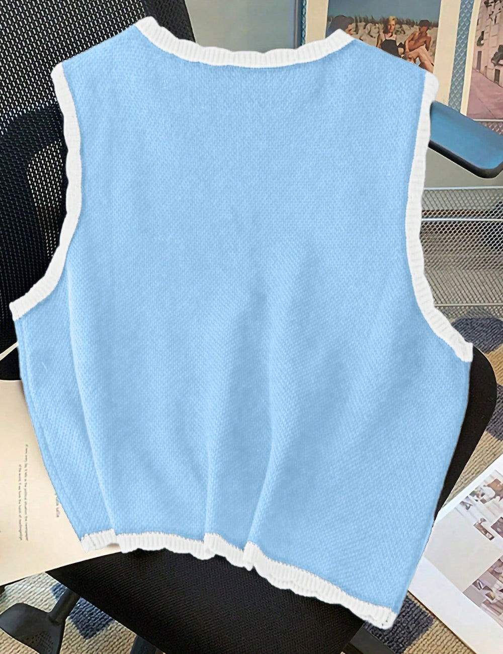 Shein Curve+ mellény, kék
