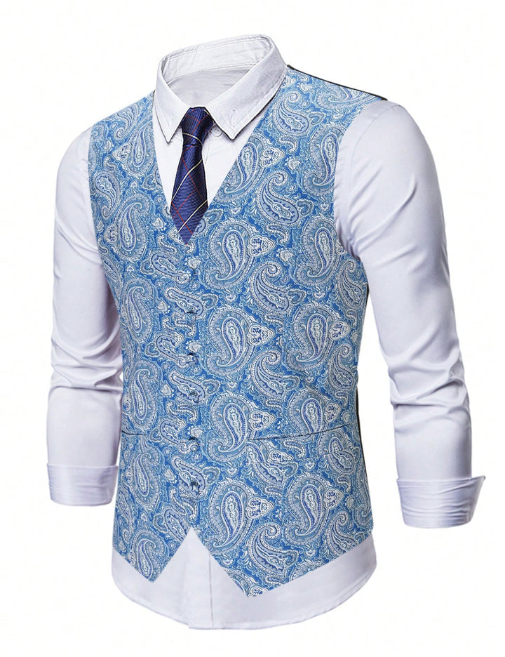 Vestă Shein MANFINITY, albastru