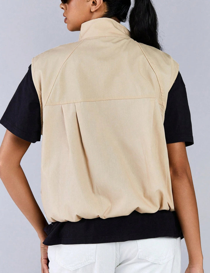 Shein bézs mellény